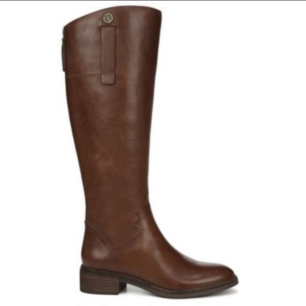 Franco Sarto Leather Riding Boots Wide Calf Sz 9